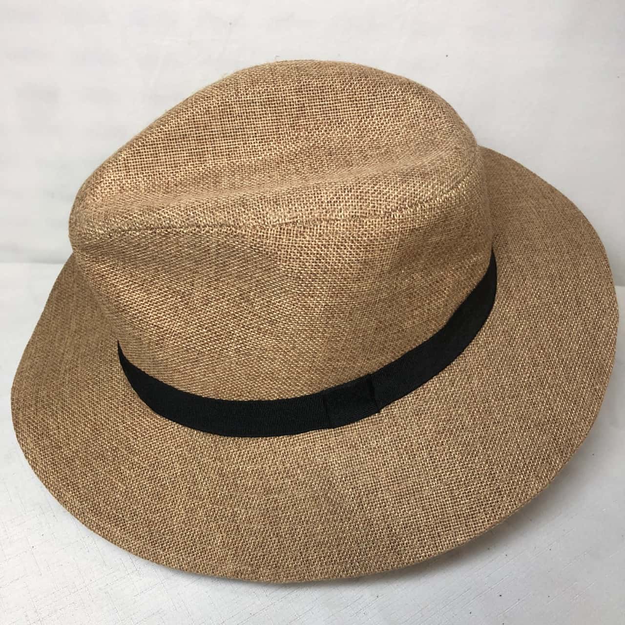 Mens Drover Size 58cm Beige/Black Hat