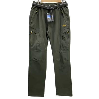 Brand New - Wondoo Wear - Mens Outdoor Waterproof Fleece Lined Hiking / Snow / Ski Pants - Size XXL - Khaki 