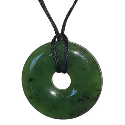  Unisex Pounamu Nephrite Jade Green Circle