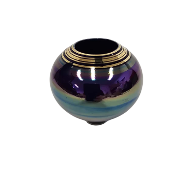 Small Iridescent Vase 7cm x 8cm Diameter