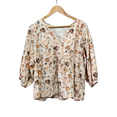 Part Two Womens  Size 40 Blouse Floral / Orange 