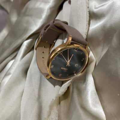 Mimco Womens Watch Nude/Gold Tested 