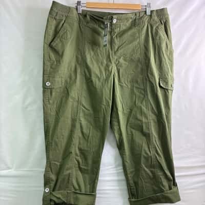 Katies Unisex  Size 18 Cargo Pants Green 