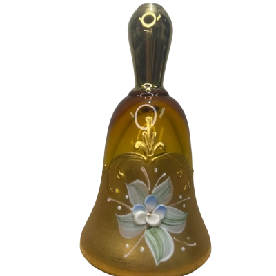 Vintage Venetian Art Glass Bell Gold Gilded 