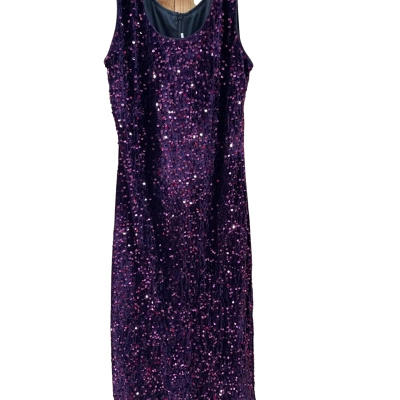  Womens  Size XL Maxi Dress Purple 