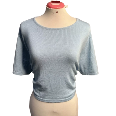 Perfect Stranger Womens  Size 16 Cropped Top Blue 