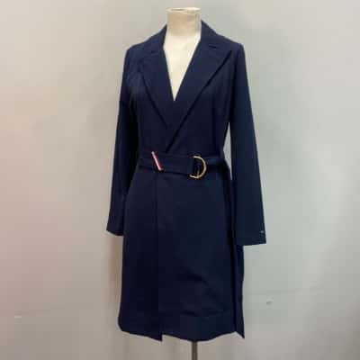 Tommy Hilfiger Womens  Size XXS Lightweight Trenchcoat Navy Blue 