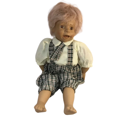 Vintage Collectable Porcelain Boy Doll Approx 30 x 20cm