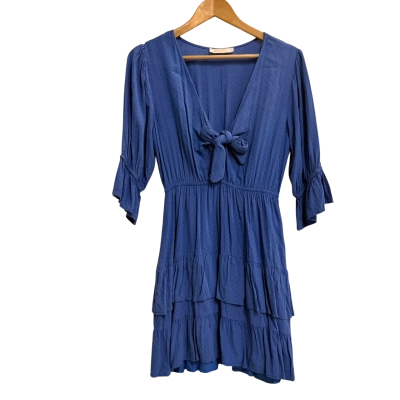 Orange Sherbet Womens  Size 8 Casual Dress Blue 