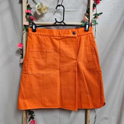 Womens COS Orange Skirt Euro Size 38