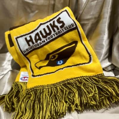 AFL Hawthorn’Hawks Scarf Yellow