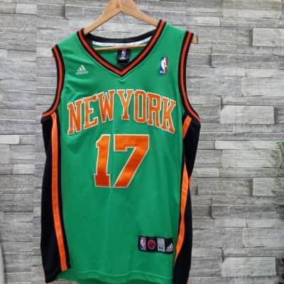 Adidas Mens Medium New York Jersey Green / Orange "Lin 17"