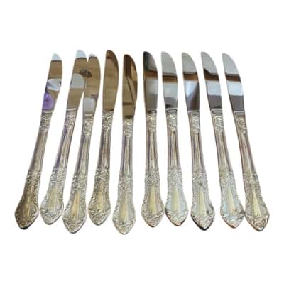 10 x Silver Plate butter knives
