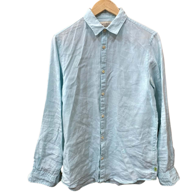 Scotch & Soda Turquoise Linen Shirt Size S