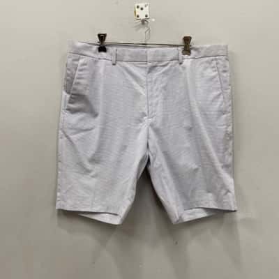 Country Road Mens  Size 36 Tailored Shorts Grey / Striped / White 