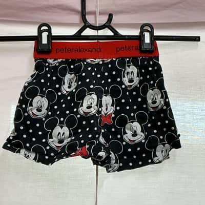 Peter Alexander Kids  Size 2 Pyjamas Black  / Polka Dot / White 