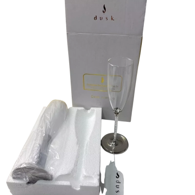 Dusk Crystaline champagne flutes pair 