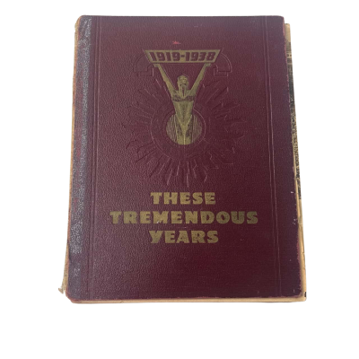 1919-1938 these tremendous years poor condition