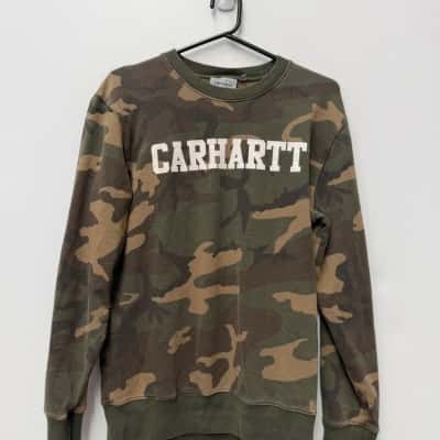 Carhartt  Size S College Sweatt Sweatshirt Camouflage 