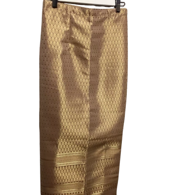  Womens  Size S Wrap Skirt ThaiSilk Gold / Purple 