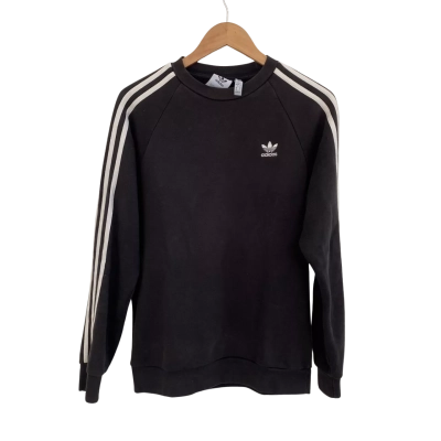 Adidas Womens  Size S Jumper Black  / Striped / White 