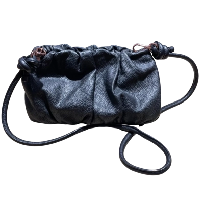 Mimco Women’s Gather Scrunched Cross Body Bag / Handbag Black   