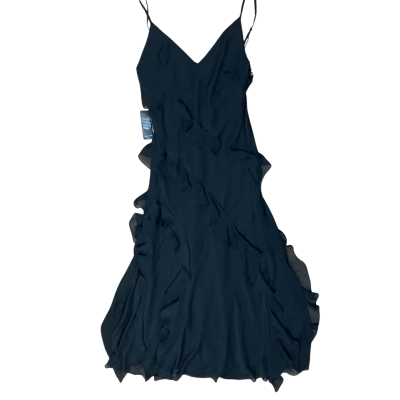BNWT Forever New Poppy Black Ruffle Gown Size 14