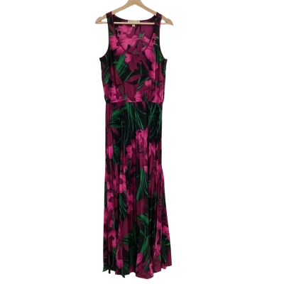 Michael Kors Womens  Size M Floral Dress Green / Purple 