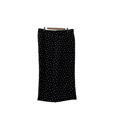 Jacqui-E Womens  Size 16 Culottes Black  / Polka Dot / White 