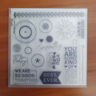 Close To My Heart Acrylic Stamp Set - We Are Good Together