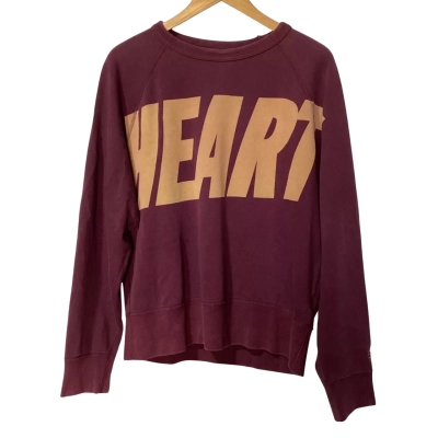 Acne ‘Heart’ Maroon Jumper Size M 