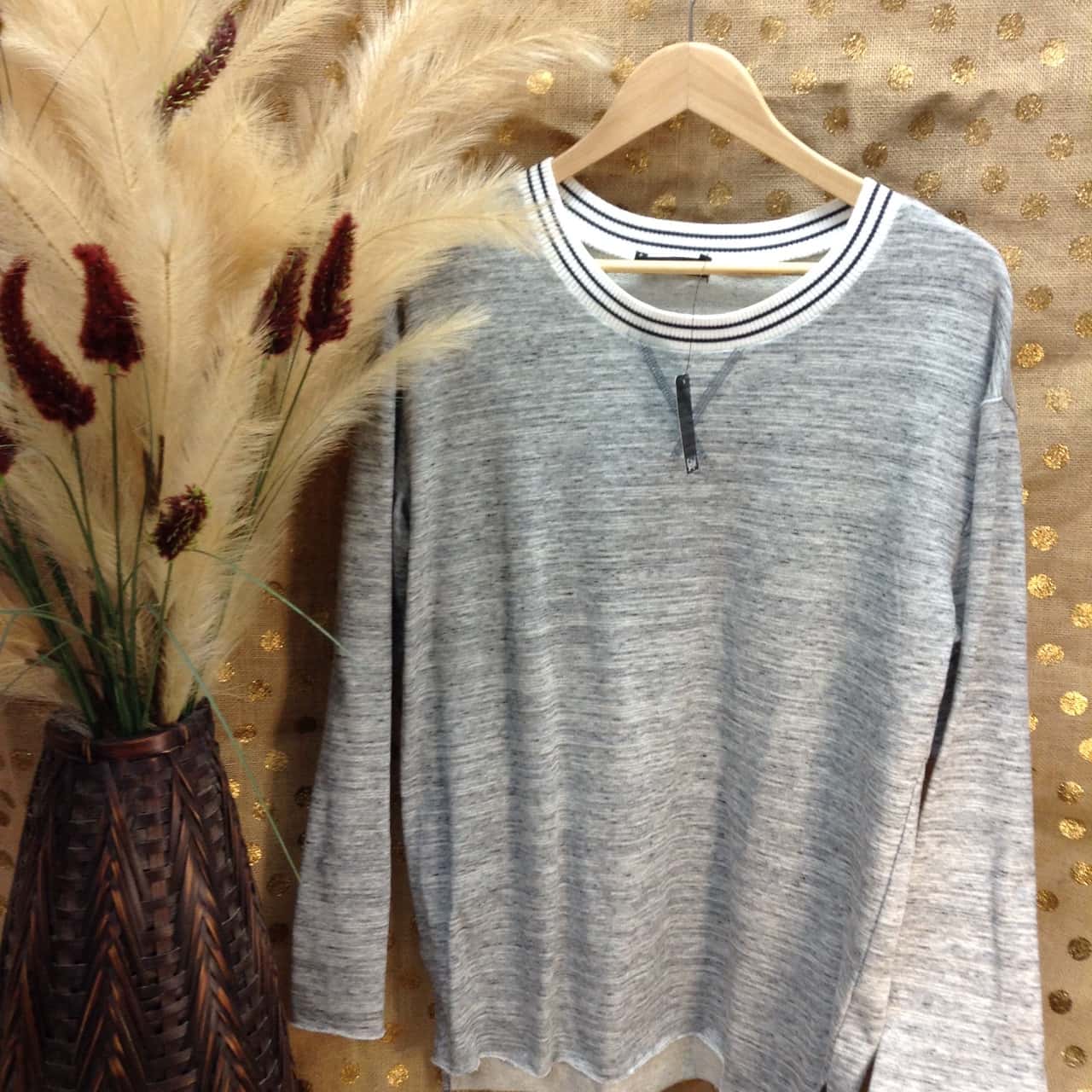 Sportsgirl Womens Size L Long Sleeve Grey (s)