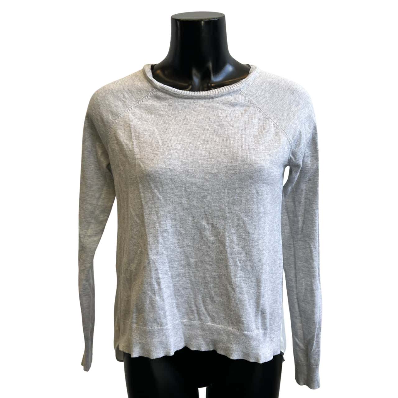 Forever New Womens Size S Long Sleeve Top Grey (s)