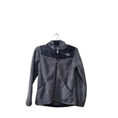 The North Face Girl's Size 10-12 (M) Jackets Black  / Grey 