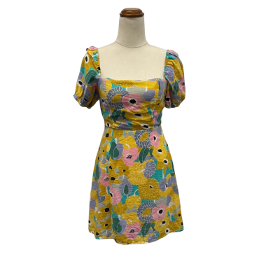 Dissh Womens Cotton Size 6 Floral Dress 