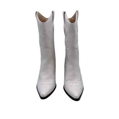 Public Desire Womens  Size 6 Western Style Cowboy Boots White VGC      CAB