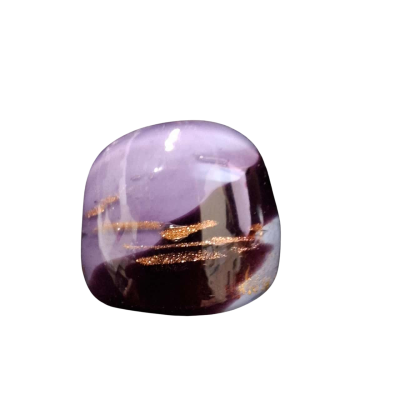  Womens Murano Handcafted Ring ( Purple mauve Gold)