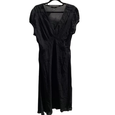 Cue Womens  Size 10 Midi Sheer (See Through) Dress Black  
