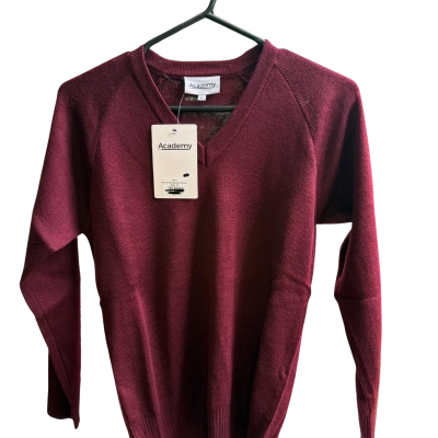 Academy Kids Acrylic Burgundy Pullover Size 12