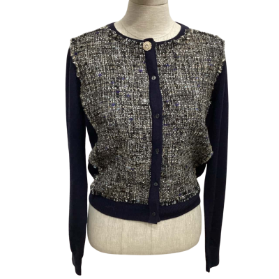  Nina mcw  Size S Button-down Cardigan Navy Blue 