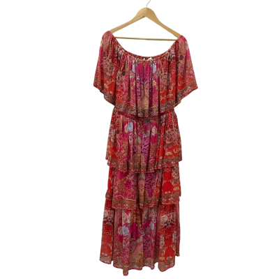 Vine Apparel Womens  Size 16 Off The Shoulder Dress Multicoloured 