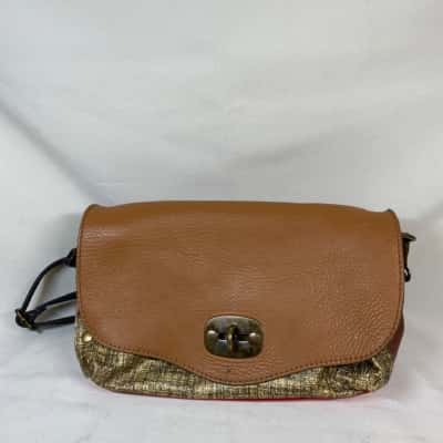 BORSE IN PELLE MULTI COLOURED LEATHER HANDBAG UNIQUE FUNKY