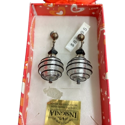  Womens Murano glass Earrings 3cm drop