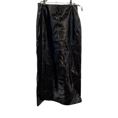 Sheike Womens  Size 10 Maxi Skirt Black  Polyurethane (Patent Leather Look)  RRP $139.99