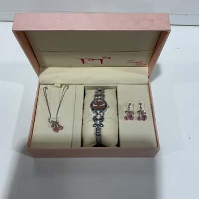 Necklace Earrings and Watch Giftset