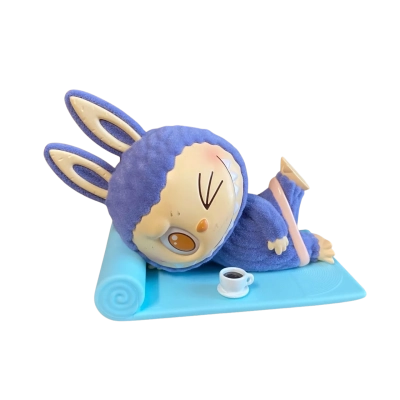 POP MART Labubu Blind Box Figure from the Lazy Yoga Series (Americano) 
