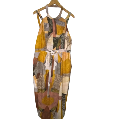 Sheike Womens  Size 16 Halter Neck Dress Multicoloured / Pattern 
