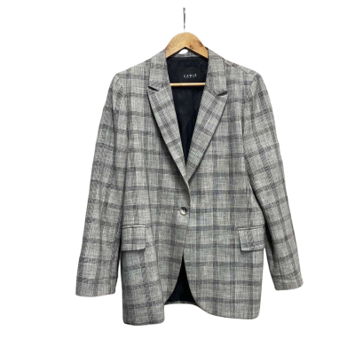 Cable Melbourne Womens  Size L Blazer Checked / Grey 