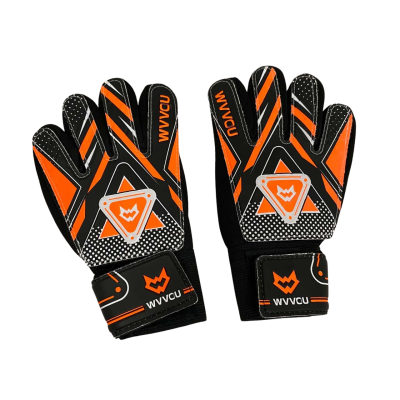 WVVOU Kids Sports Gloves Black/Fluro Size 5