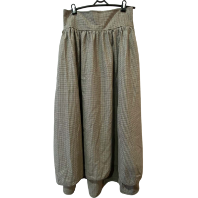  Katie Sylvester Womens  Size L A-Line / Maxi Brown / Pattern 